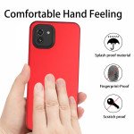 Wholesale Glossy Dual Layer Armor Defender Hybrid Protective Case Cover for Samsung Galaxy A03 (Red)