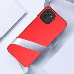 Wholesale Glossy Dual Layer Armor Defender Hybrid Protective Case Cover for Samsung Galaxy A03 (Red)