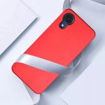 Wholesale Glossy Dual Layer Armor Defender Hybrid Protective Case Cover for Samsung Galaxy A03 Core (Red)