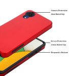 Wholesale Glossy Dual Layer Armor Defender Hybrid Protective Case Cover for Samsung Galaxy A03 Core (Red)