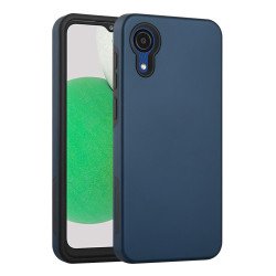 Glossy Dual Layer Armor Defender Hybrid Protective Case Cover for Samsung Galaxy A03 Core (Navy Blue) Glossy Dual Layer Armor Defender Hybrid Protective Case Cover for Samsung Galaxy A03 Core (Navy Blue)