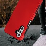 Wholesale Glossy Dual Layer Armor Defender Hybrid Protective Case Cover for Samsung Galaxy A13 5G (Red)