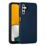 Wholesale Glossy Dual Layer Armor Defender Hybrid Protective Case Cover for Samsung Galaxy A13 5G (Navy Blue)