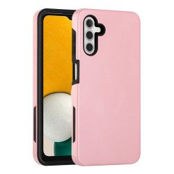 Glossy Dual Layer Armor Defender Hybrid Protective Case Cover for Samsung Galaxy A13 5G (Rose Gold)