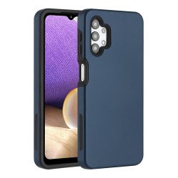 Glossy Dual Layer Armor Defender Hybrid Protective Case Cover for Samsung Galaxy A32 5G (Navy Blue) Glossy Dual Layer Armor Defender Hybrid Protective Case Cover for Samsung Galaxy A32 5G (Navy Blue)