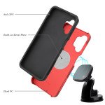 Wholesale Glossy Dual Layer Armor Defender Hybrid Protective Case Cover for Samsung Galaxy A32 5G (red)
