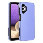 Wholesale Glossy Dual Layer Armor Defender Hybrid Protective Case Cover for Samsung Galaxy A32 5G (Purple)