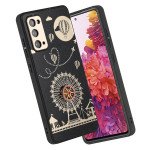 Wholesale Diamond Jewel Armor Stress Relieve Spinning Wheel Protection Case for Samsung Galaxy S20 FE 5G (Black)