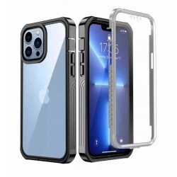 Heavy Duty Full Body Rugged Phone Cover Case with Build in Tempered Glass Screen Protector for Apple iPhone 13 Pro (Black) Heavy Duty Full Body Rugged Phone Cover Case with Build in Tempered Glass Screen Protector for Apple iPhone 13 Pro (Black)