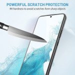 Wholesale 3D Tempered Glass Full Screen Protector with Working Adhesive In Screen Finger Scanner for Samsung Galaxy S22 Plus (Clear)