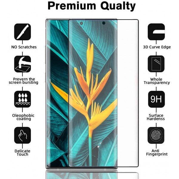 Wholesale 3D Tempered Glass Full Screen Protector with Working Adhesive In Screen Finger Scanner for Samsung Galaxy S22 Ultra (Clear)