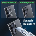 Wholesale Camera Lens HD Tempered Glass Protector for Samsung Galaxy S25 Ultra 5G (Black)