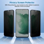 Wholesale Privacy Anti-Spy Full Cover Tempered Glass Screen Protector Fingerprint ID Compatible for Samsung Galaxy S25 Ultra 5G (Black)
