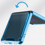 Wholesale Clear Armor Hybrid Transparent Bumper Case for Samsung Galaxy Z Flip 3 5G (Smoke)