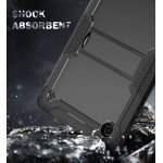 Wholesale Heavy Duty Full Body Shockproof Protection Kickstand Hybrid Tablet Case Cover for Samsung Galaxy Tab A8 10.5 (2021) (Black)
