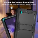 Wholesale Heavy Duty Full Body Shockproof Protection Kickstand Hybrid Tablet Case Cover for Samsung Galaxy Tab A8 10.5 (2021) (Black)