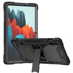 Wholesale Heavy Duty Full Body Shockproof Protection Kickstand Hybrid Tablet Case Cover for Samsung Galaxy Tab S8 (X700/X706), Samsung Galaxy Tab S7 S7 (T870/T875/T876B) (Black)