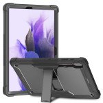 Wholesale Heavy Duty Full Body Shockproof Protection Kickstand Hybrid Tablet Case Cover for Samsung Galaxy Tab S8 Plus (X800/X806), Samsung Galaxy Tab S7 Plus (T970/T975), Samsung Galaxy Tab S7 FE (T730/T735) (Black)