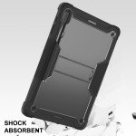 Wholesale Heavy Duty Full Body Shockproof Protection Kickstand Hybrid Tablet Case Cover for Samsung Galaxy Tab S8 Plus (X800/X806), Samsung Galaxy Tab S7 Plus (T970/T975), Samsung Galaxy Tab S7 FE (T730/T735) (Black)