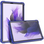 Wholesale Heavy Duty Full Body Shockproof Protection Kickstand Hybrid Tablet Case Cover for Samsung Galaxy Tab S8 Plus (X800/X806), Samsung Galaxy Tab S7 Plus (T970/T975), Samsung Galaxy Tab S7 FE (T730/T735) (Blue)