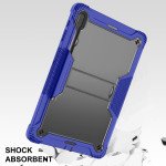 Wholesale Heavy Duty Full Body Shockproof Protection Kickstand Hybrid Tablet Case Cover for Samsung Galaxy Tab S8 Plus (X800/X806), Samsung Galaxy Tab S7 Plus (T970/T975), Samsung Galaxy Tab S7 FE (T730/T735) (Blue)