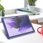 Wholesale Heavy Duty Full Body Shockproof Protection Kickstand Hybrid Tablet Case Cover for Samsung Galaxy Tab S8 Plus (X800/X806), Samsung Galaxy Tab S7 Plus (T970/T975), Samsung Galaxy Tab S7 FE (T730/T735) (Blue)