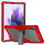 Wholesale Heavy Duty Full Body Shockproof Protection Kickstand Hybrid Tablet Case Cover for Samsung Galaxy Tab S8 Plus (X800/X806), Samsung Galaxy Tab S7 Plus (T970/T975), Samsung Galaxy Tab S7 FE (T730/T735) (Red)