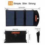 Wholesale Foldable Dual USB Port Solar Panel Charger Portable Camping Charging Power Bank for Universal Cell Phone, Device and More (Black)