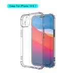 Crystal Clear Edge Bumper Strong Protective Case for Apple iPhone 14 6.1 (Clear)
