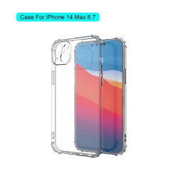 Crystal Clear Edge Bumper Strong Protective Case for iPhone 14 Plus 6.7 (Clear)