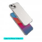 Wholesale Crystal Clear Edge Bumper Strong Protective Case for iPhone 14 Plus 6.7 (Clear)