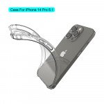 Wholesale Crystal Clear Edge Bumper Strong Protective Case for iPhone 14 Pro 6.1 (Clear)