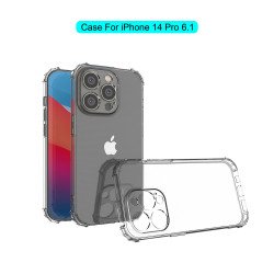 Crystal Clear Edge Bumper Strong Protective Case for iPhone 14 Pro 6.1 (Clear)