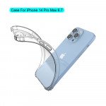 Wholesale Crystal Clear Edge Bumper Strong Protective Case for Apple iPhone 14 Pro Max 6.7 (Clear)