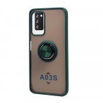 Tuff Slim Armor Hybrid Ring Stand Case for Samsung Galaxy A03s (USA) (Green)