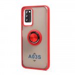 Tuff Slim Armor Hybrid Ring Stand Case for Samsung Galaxy A03s (USA) (Red)