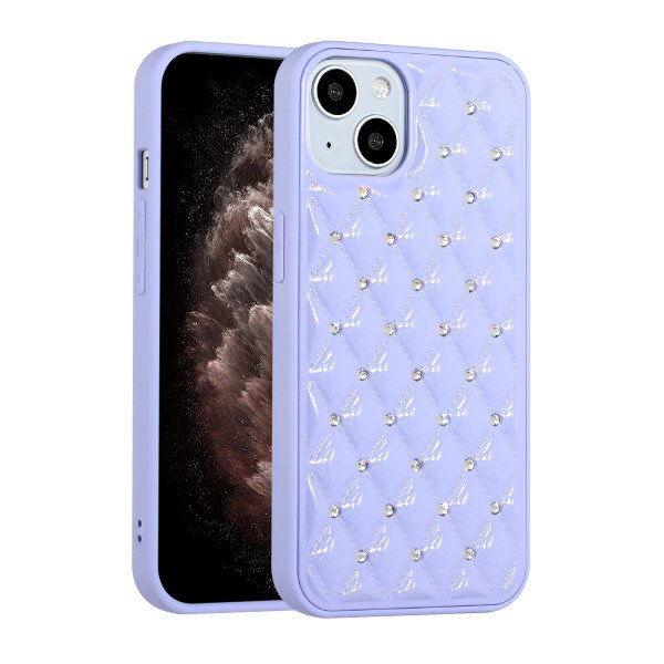 Wholesale Shiny Star Crystal Glitter Diamond Case for Apple iPhone 13 [6.1] (Purple)