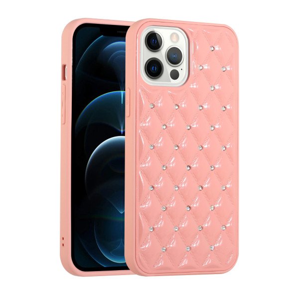 Wholesale Shinny Star Crystal Glitter Diamond Case for Apple iPhone 13 Pro Max [6.7] (Pink)
