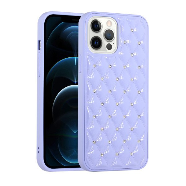 Wholesale Shiny Star Crystal Glitter Diamond Case for Apple iPhone 13 Pro [6.1] (Purple)