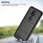 Wholesale Hybrid Dual Layer Smooth Protective Armor Defender Case for Cricket Icon 3 / AT&T Motivate 2 (Black)