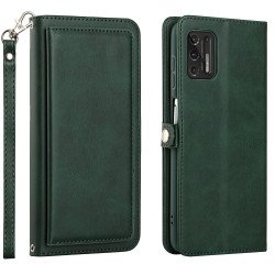 Premium PU Leather Folio Wallet Front Cover Case with Card Holder Slots and Wrist Strap for Motorola G Stylus 5G / 4G 2022 (Green) Premium PU Leather Folio Wallet Front Cover Case with Card Holder Slots and Wrist Strap for Motorola G Stylus 5G / 4G 2022 (Green)