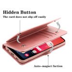 Wholesale Premium PU Leather Folio Wallet Front Cover Case with Card Holder Slots and Wrist Strap for Samsung Galaxy A03s (USA) (Rose Gold)