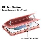 Wholesale Premium PU Leather Folio Wallet Front Cover Case with Card Holder Slots and Wrist Strap for Samsung Galaxy A53 5G (Purple)