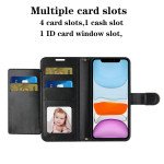 Wholesale Ribbon Bow Crystal Diamond Wallet Case for Apple iPhone 11 [6.1] (Light Blue)