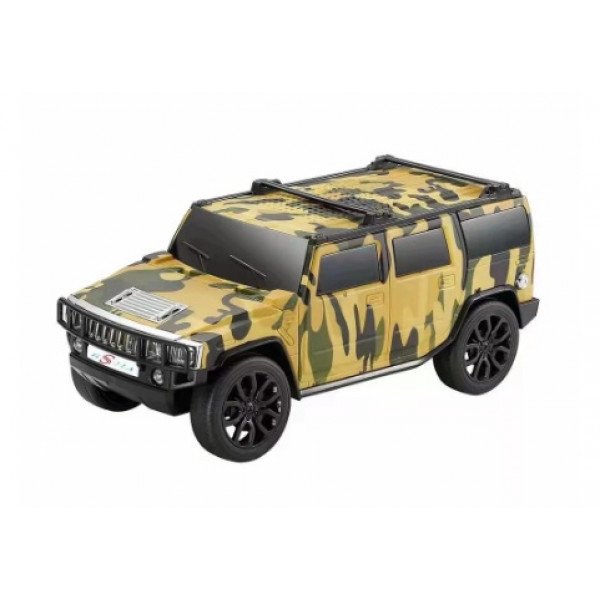 Wholesale Large SUV Design Music Car Portable Wireless Bluetooth Speaker with LED Light WS590 for Universal Cell Phone And Bluetooth Device (Camo)