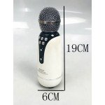 Wholesale Karaoke Machine Microphone Wireless Portable Handheld Bluetooth Speaker KTV WS899 for Universal Cell Phone And Bluetooth Device (Silver)