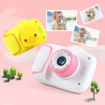 Wholesale 1080P Mini Cartoon Kid Camera Soft Silicone Shell Digital Video Camera with Built-In Games X11 for Children Kid Party Outdoor and Indoor Play (Blue Cat)