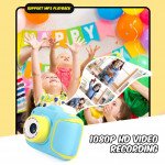 Wholesale 1080P Mini Cartoon Kid Camera Soft Silicone Shell Digital Video Camera with Built-In Games X11 for Children Kid Party Outdoor and Indoor Play (Blue Cat)