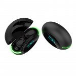 Wholesale TWS Neon Lights Bluetooth Wireless Headphone Earbuds Headset 3D Sound With Battery Display for Universal Cell Phone And Bluetooth Device Y80 (Black)