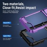 Wholesale Heavy Duty Strong Armor Hybrid Trailblazer Case Cover for Samsung Galaxy Z Flip 5 (Red)
